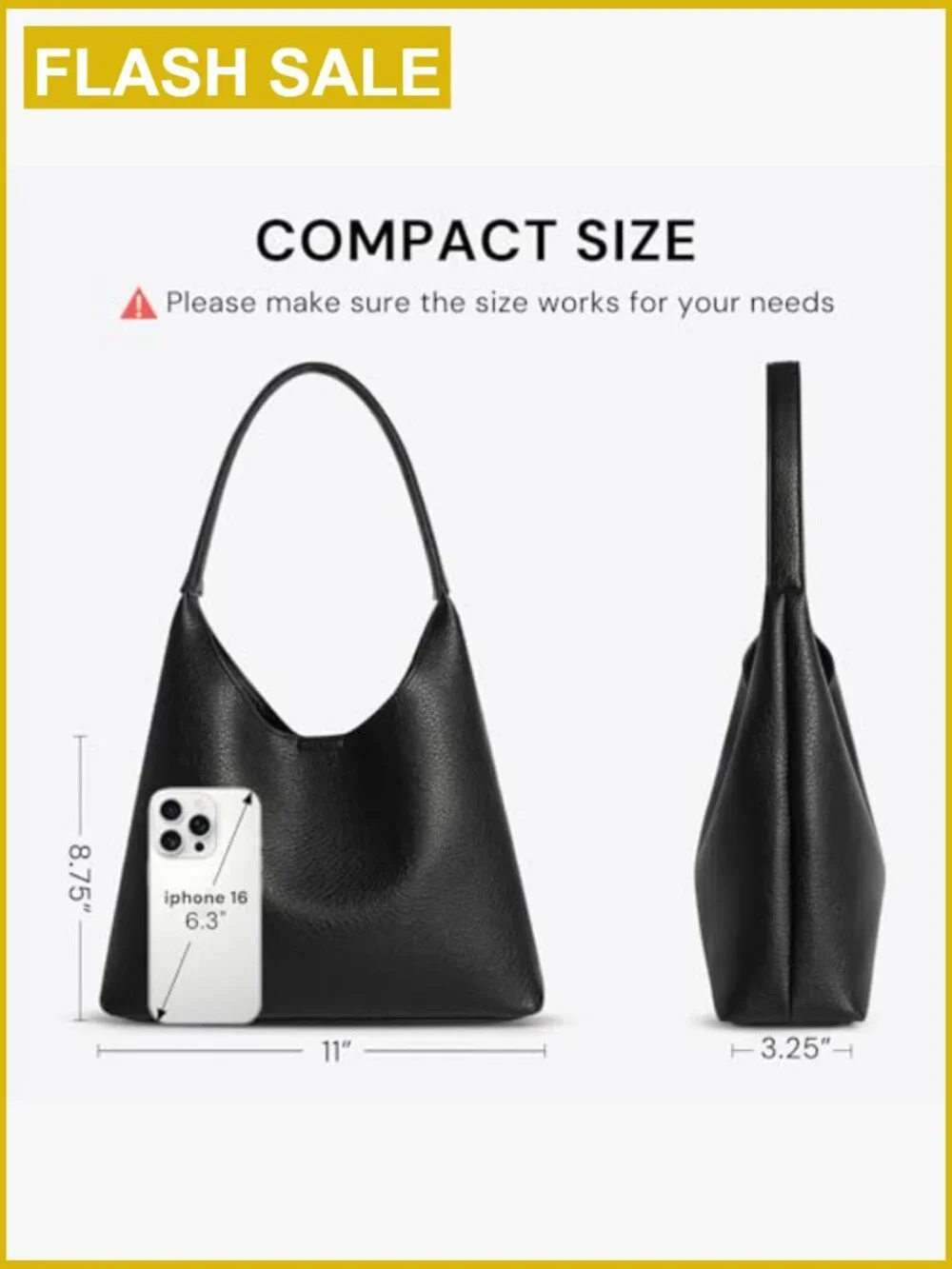 Slouchy Hobo Shoulder Bag, Vegan Leather Purse, Everyday Tote, Magnetic Closure